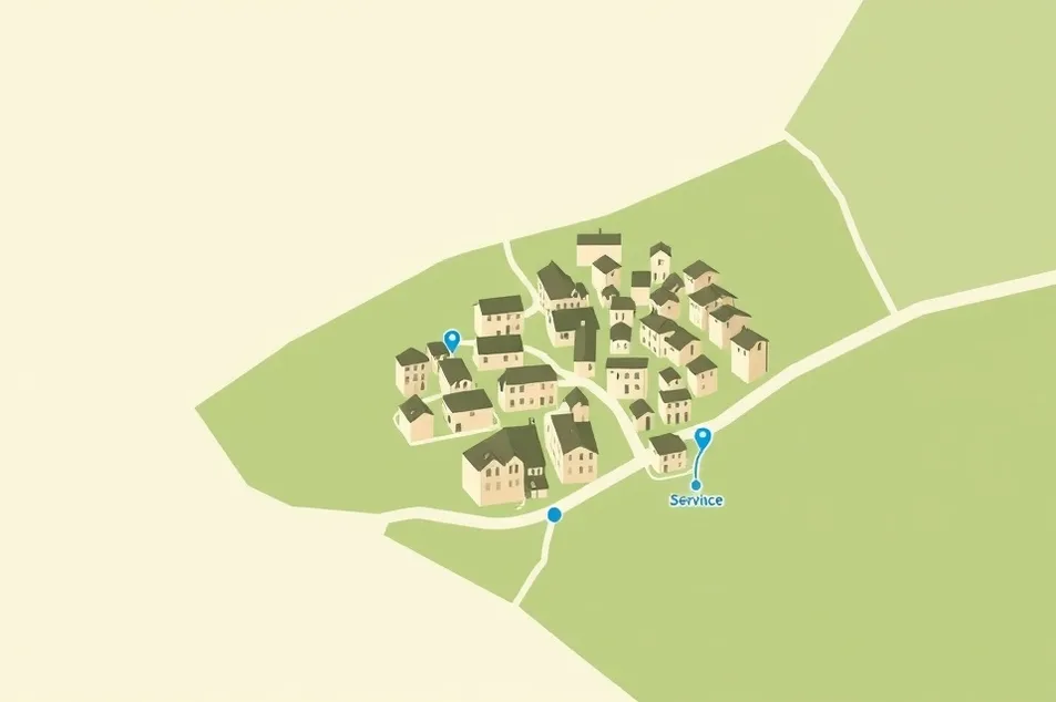 Carte du secteur d'intervention autour de Metz (57000)